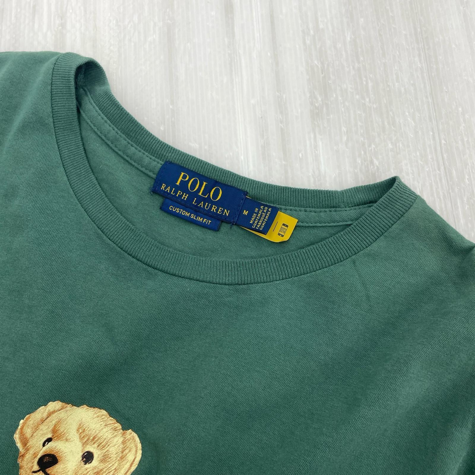 半袖Tシャツ POLO RALPH LAUREN ポロベアプリントTee M グリーン M