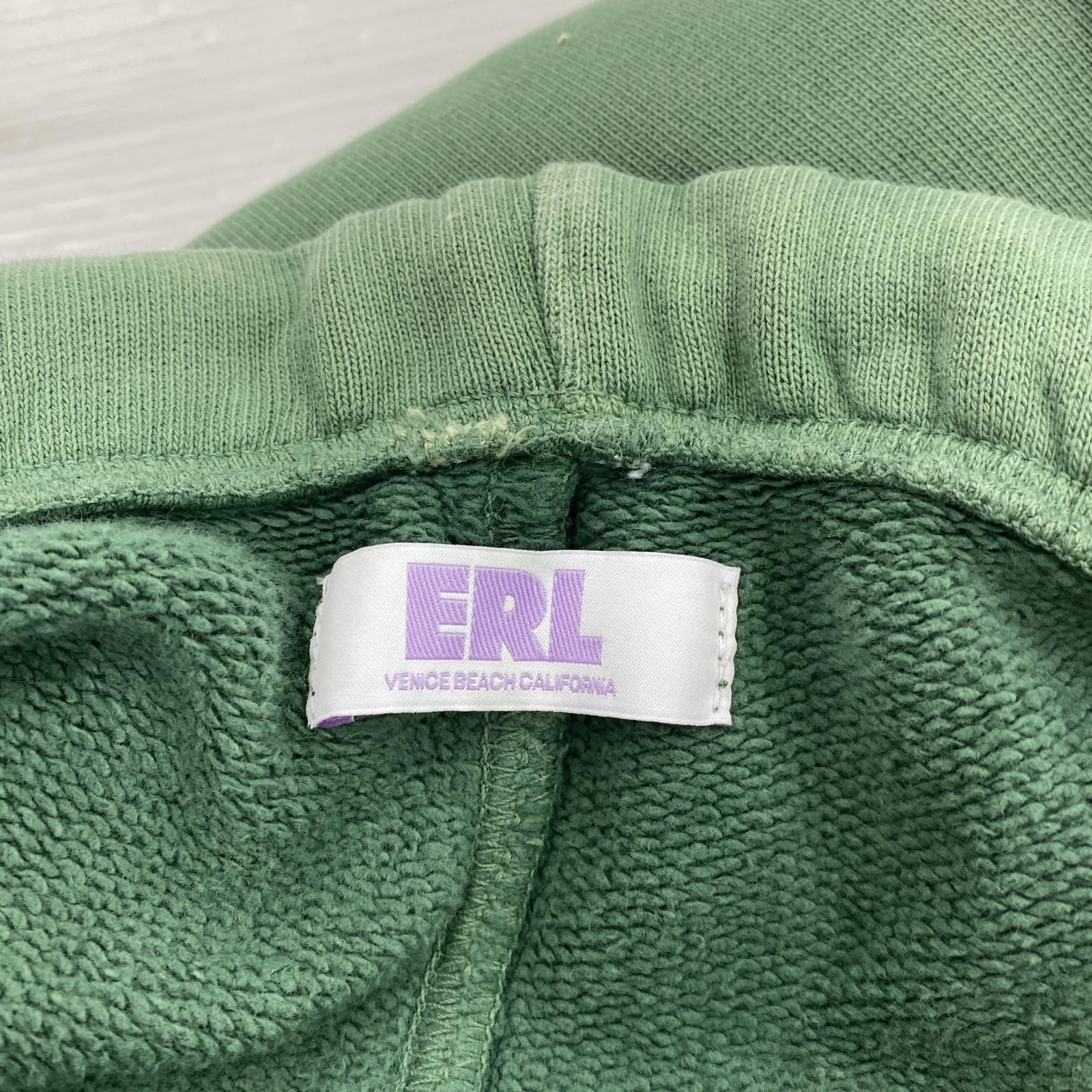 パンツ ERL バックロゴ刺繍スウェットパンツ M 緑 M