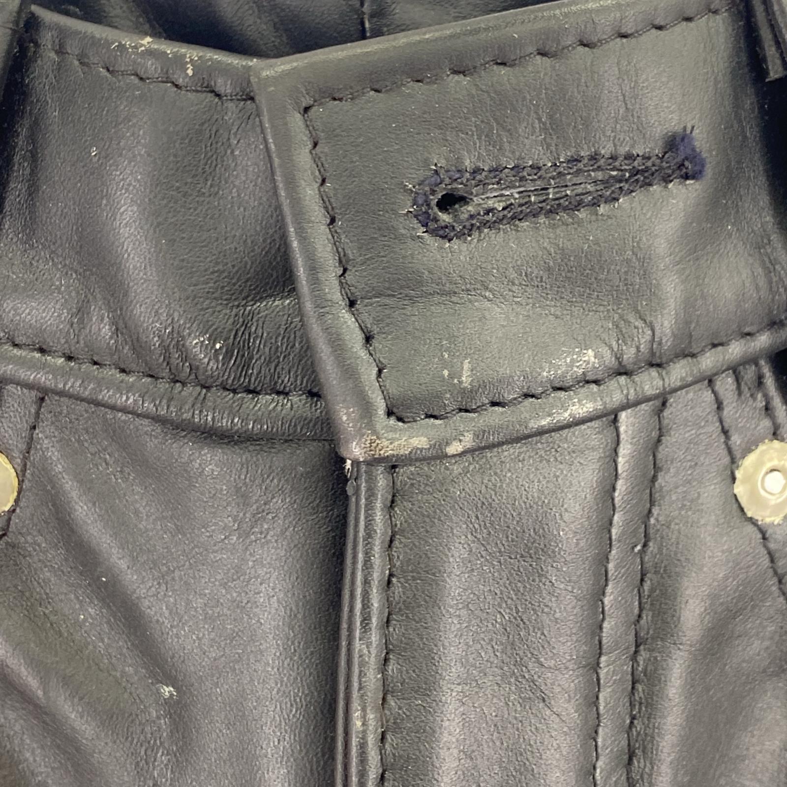 パンツ USA製 Style600 スリムレザーパンツ ブラック