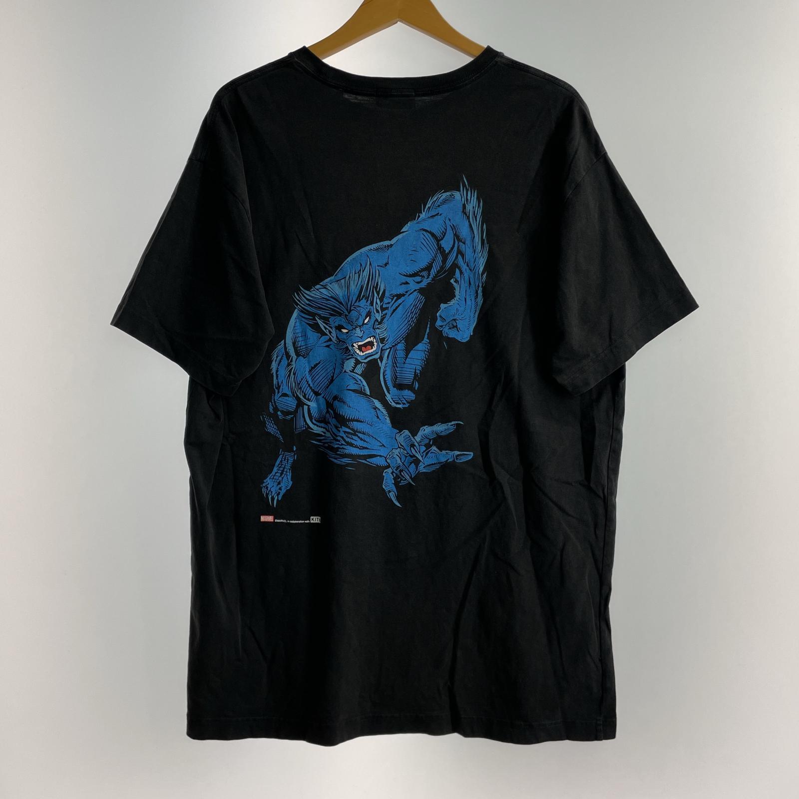 半袖Tシャツ MARVEL X-MEN ビースト 黒 L L ブラック
