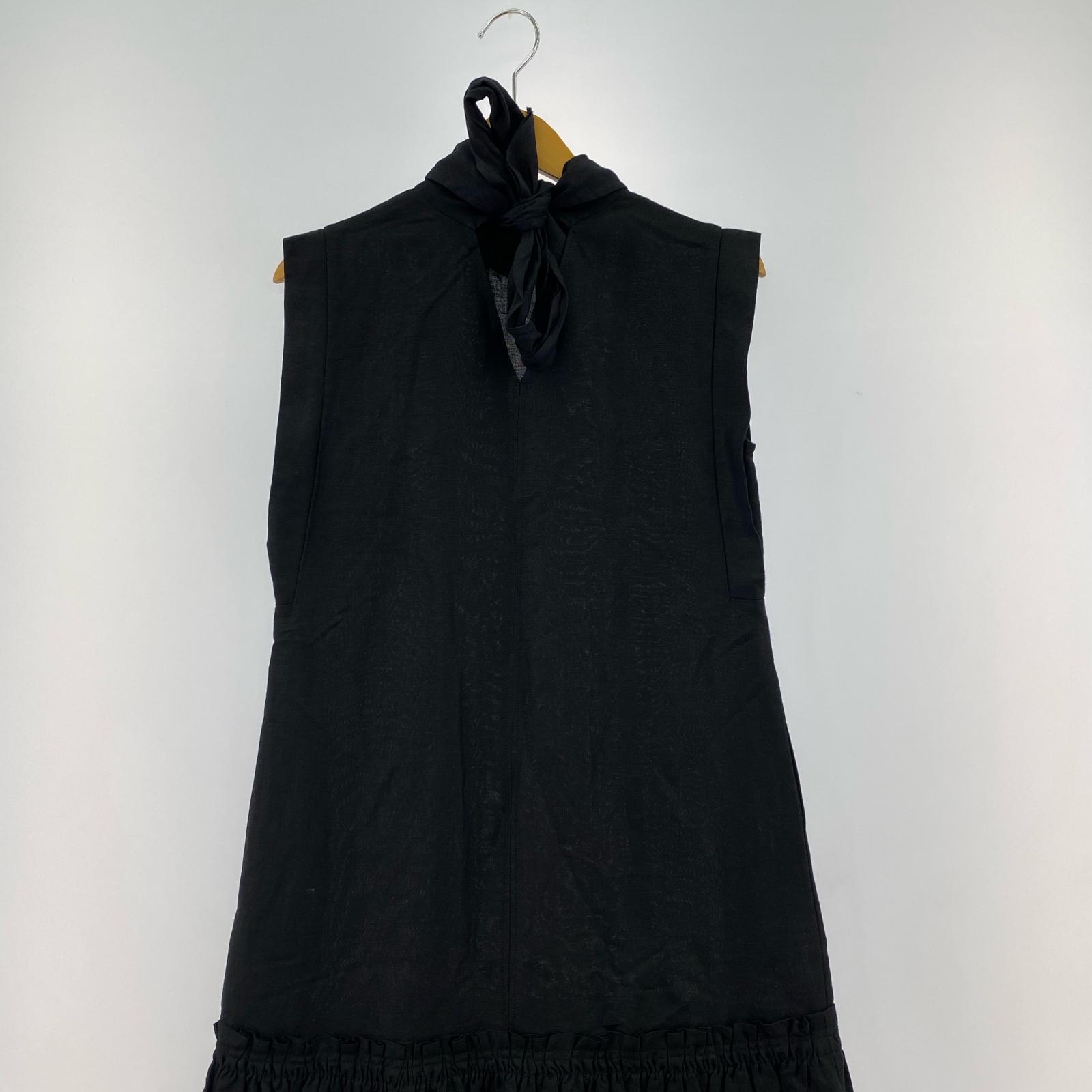 ワンピース INella ハイネックロングワンピース BLK フリー ブラック