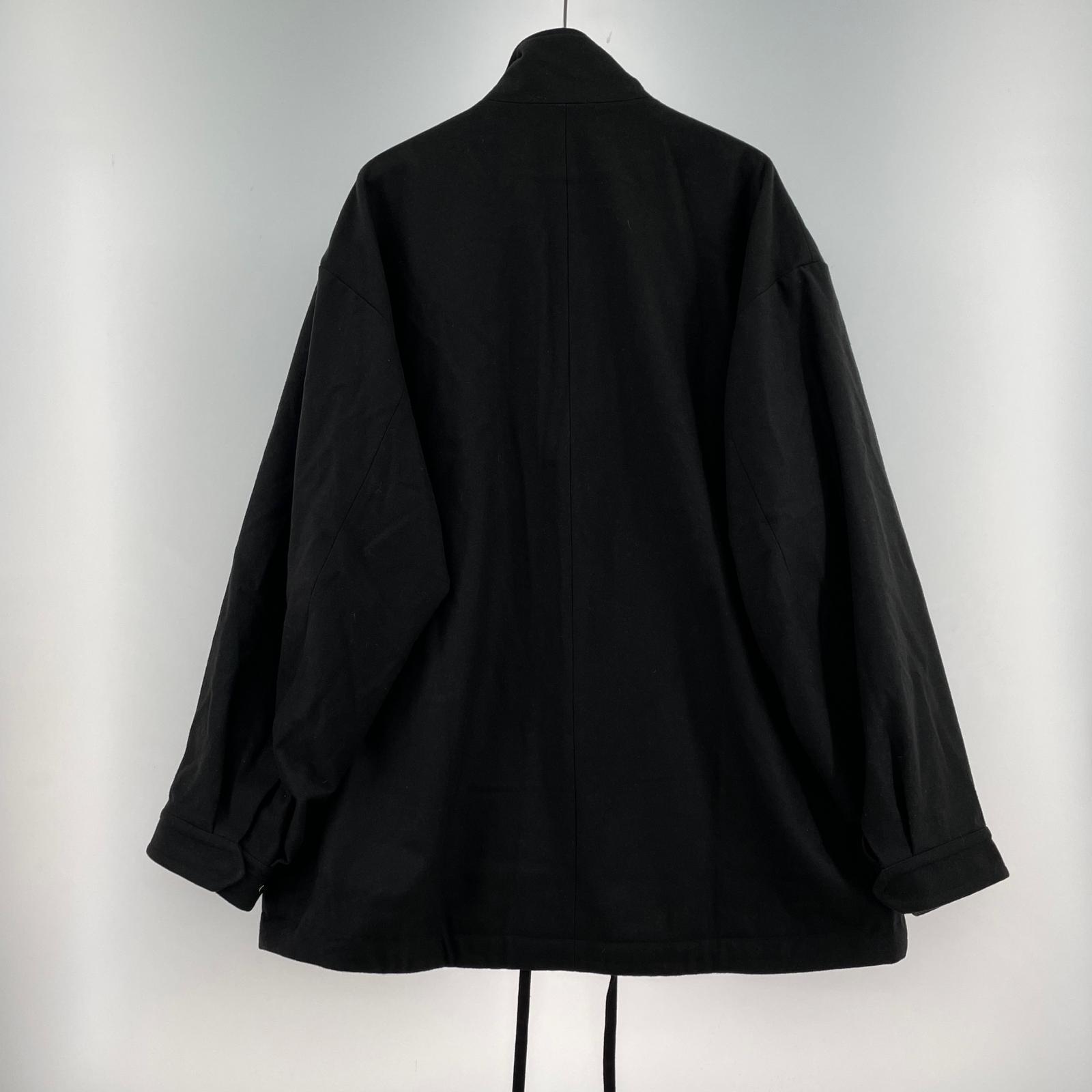 ジャケット 22AW MELTON ZIP HALF COAT M M ブラック