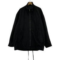ジャケット 22AW MELTON ZIP HALF COAT M M ブラック