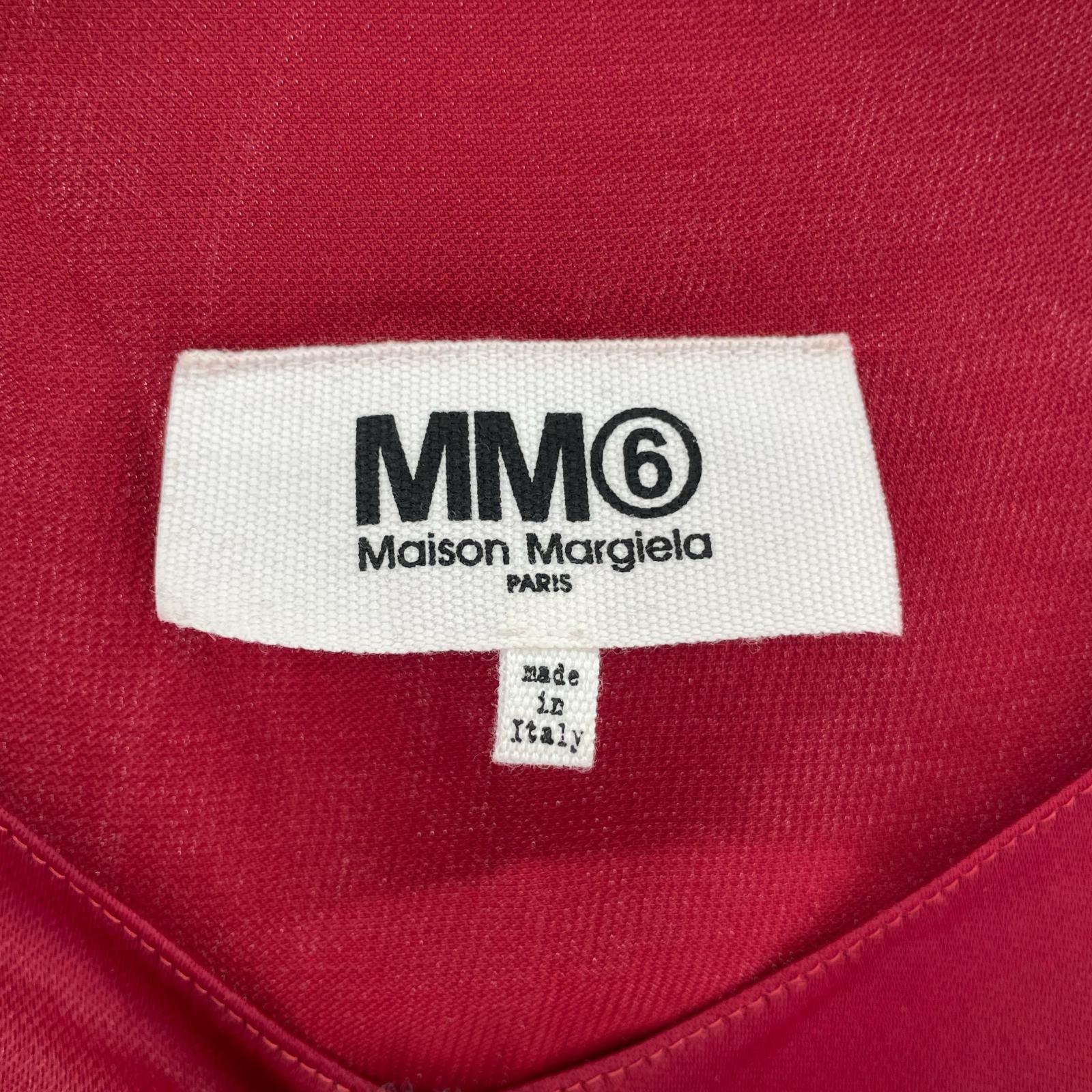 ワンピース MM6 ノースリーブワンピース 38 レッド