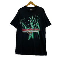 半袖Tシャツ 90s 自由の女神 Print Tee BLK L L ブラック