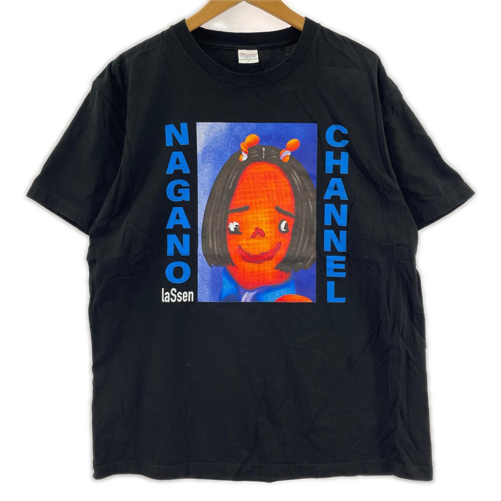 半袖Tシャツ NAGANO CHANNEL Tシャツ 黒 L ブラック