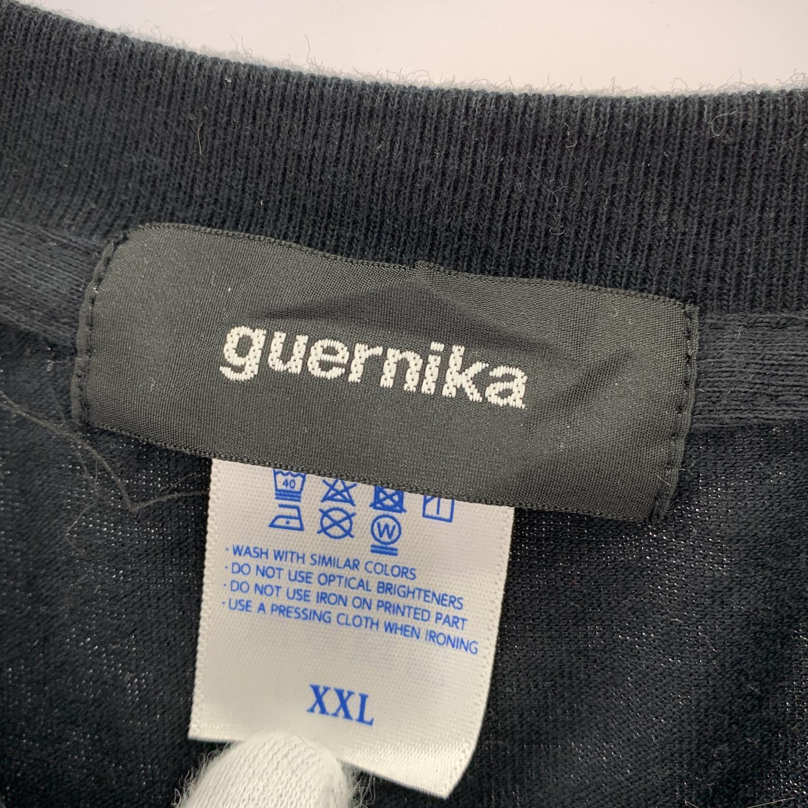 半袖Tシャツ guernika ペイントシャツ 黒 ブラック