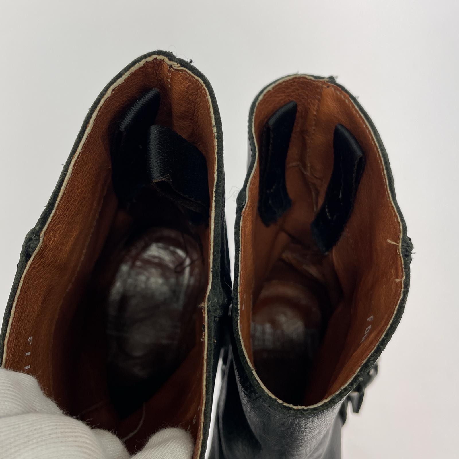 ブーツ VIBRAM エンジニアブーツ 黒 23.5cm (US5 1/2 UK5 EU37) ブラック