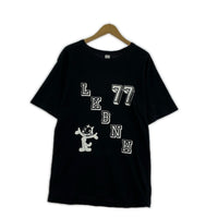 半袖Tシャツ FELIXプリント 黒 (L) L ブラック