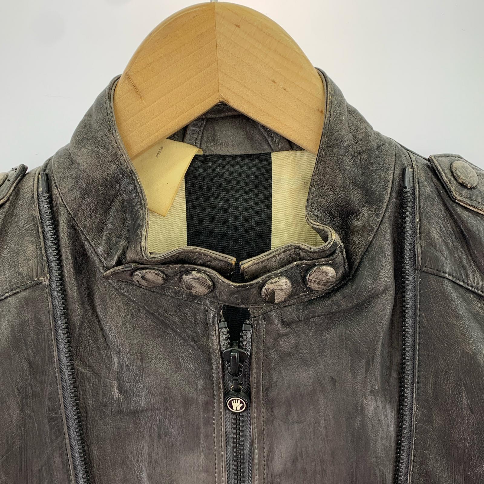レザージャケット Archive Leather Jacket 36 ブラウン