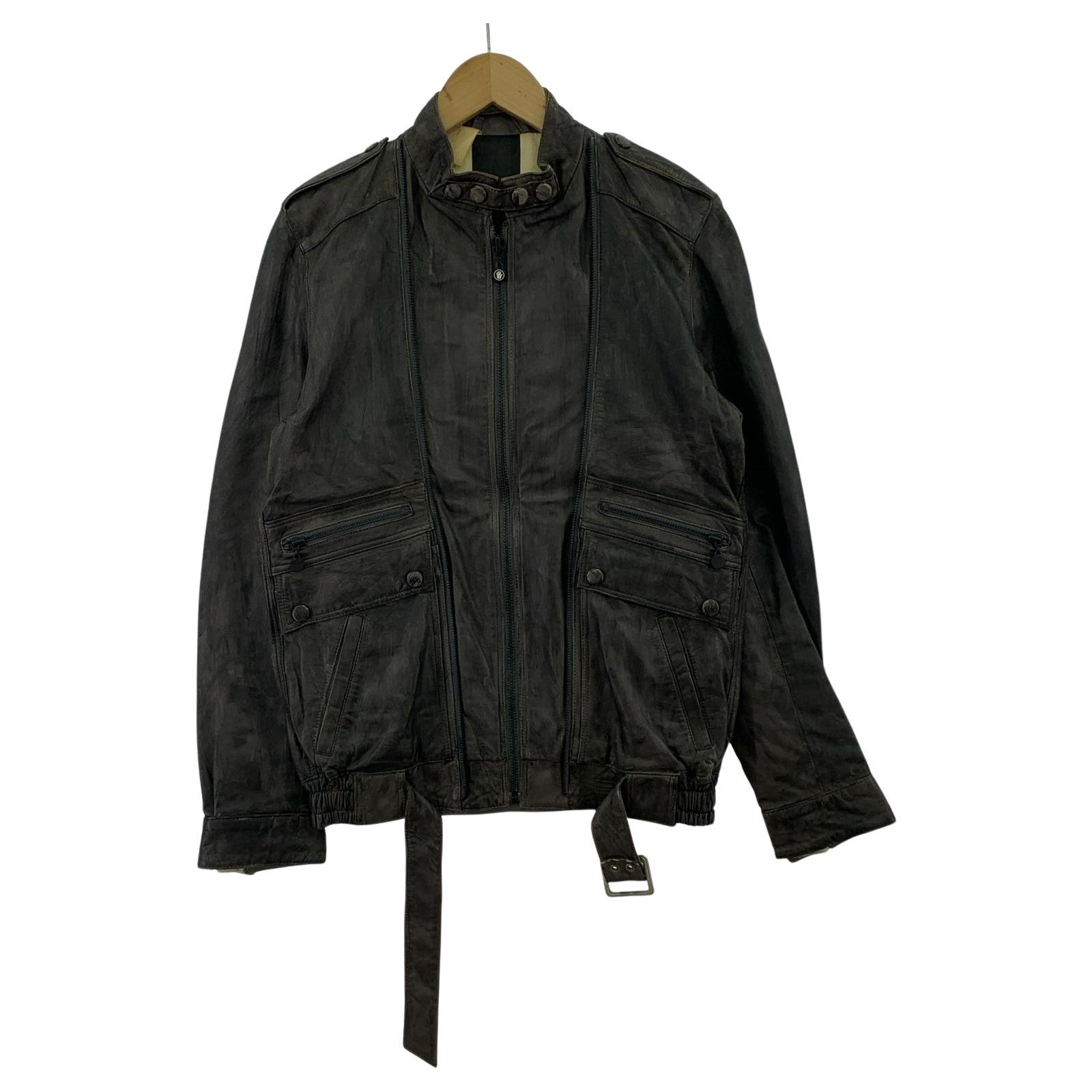 レザージャケット Archive Leather Jacket 36 ブラウン
