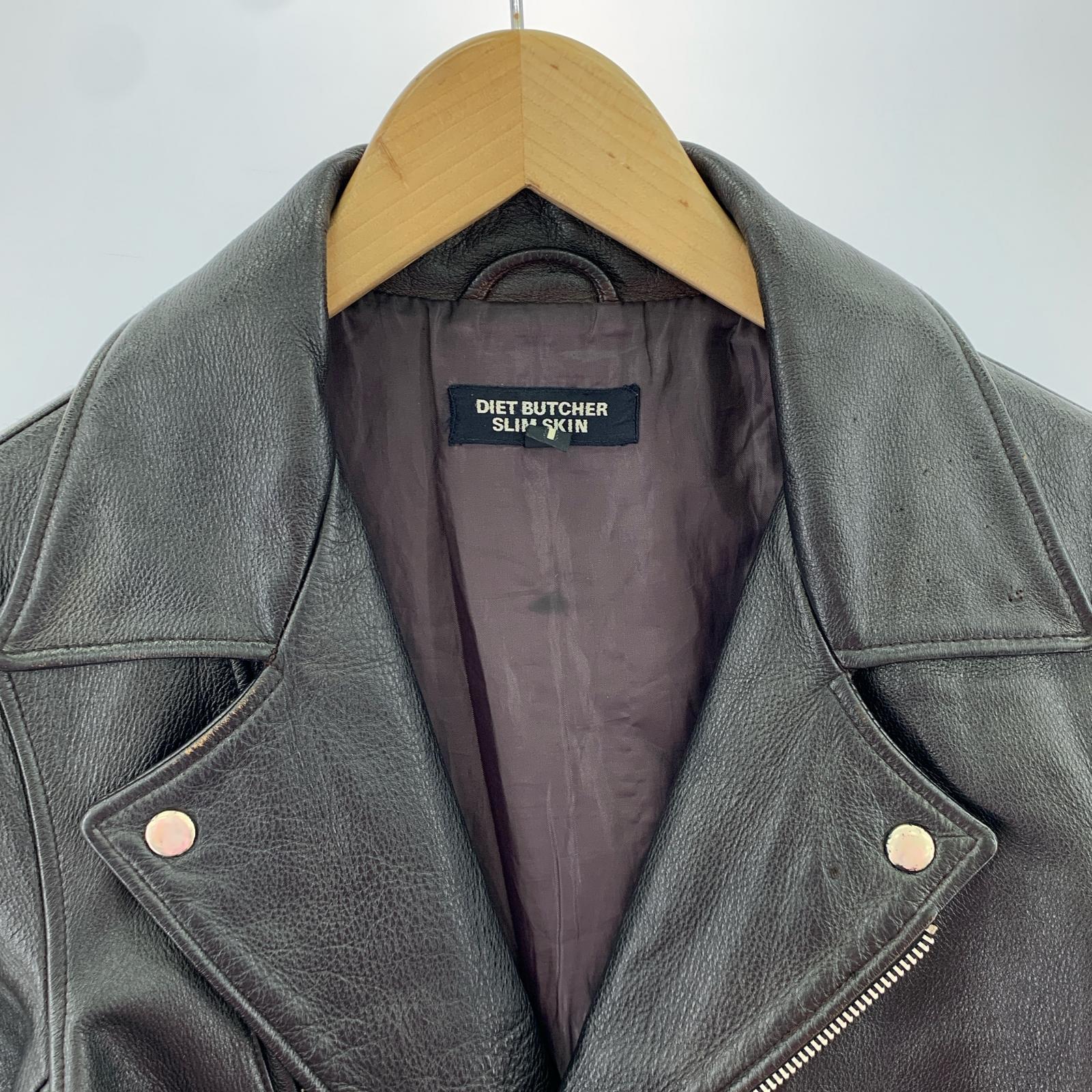 レザージャケット DIET BUTCHER SLIM JACKET ブラック