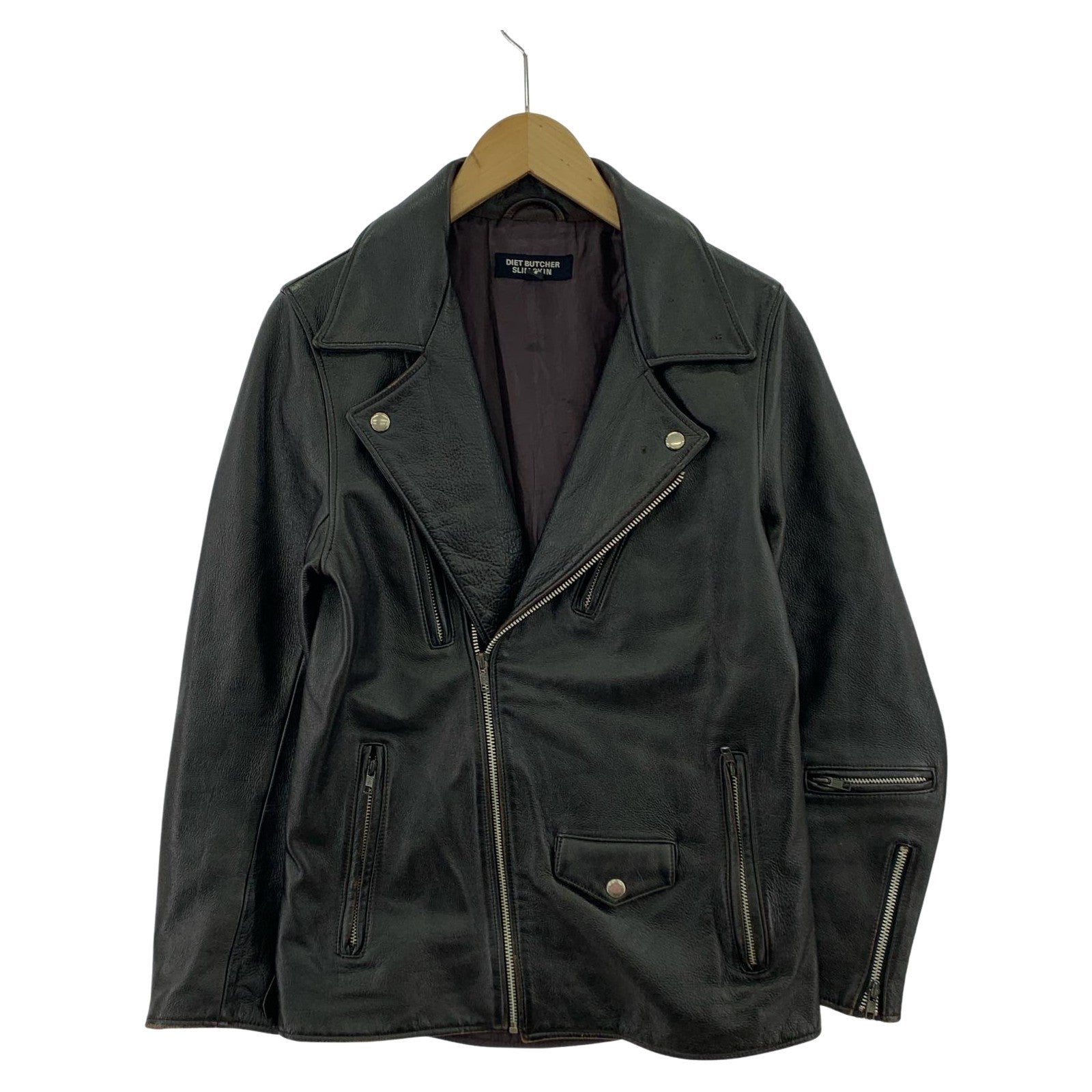レザージャケット DIET BUTCHER SLIM JACKET ブラック