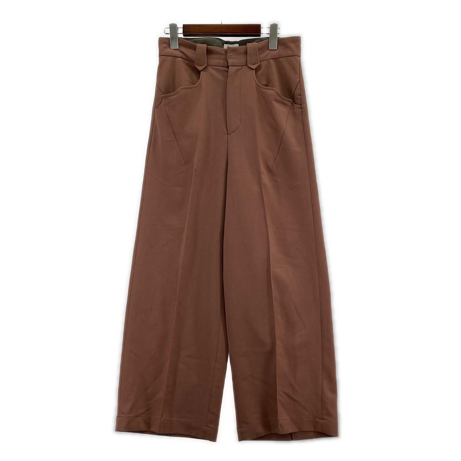 パンツ ポリエステルスラックス 1 ピンク
