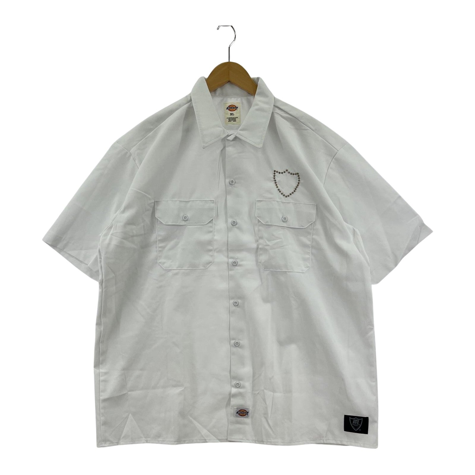 半袖シャツ HTC×Dickies Short Sleeve Work Shirt Shield XL ホワイト ホワイト