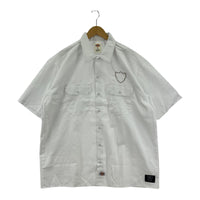 半袖シャツ HTC×Dickies Short Sleeve Work Shirt Shield XL ホワイト ホワイト