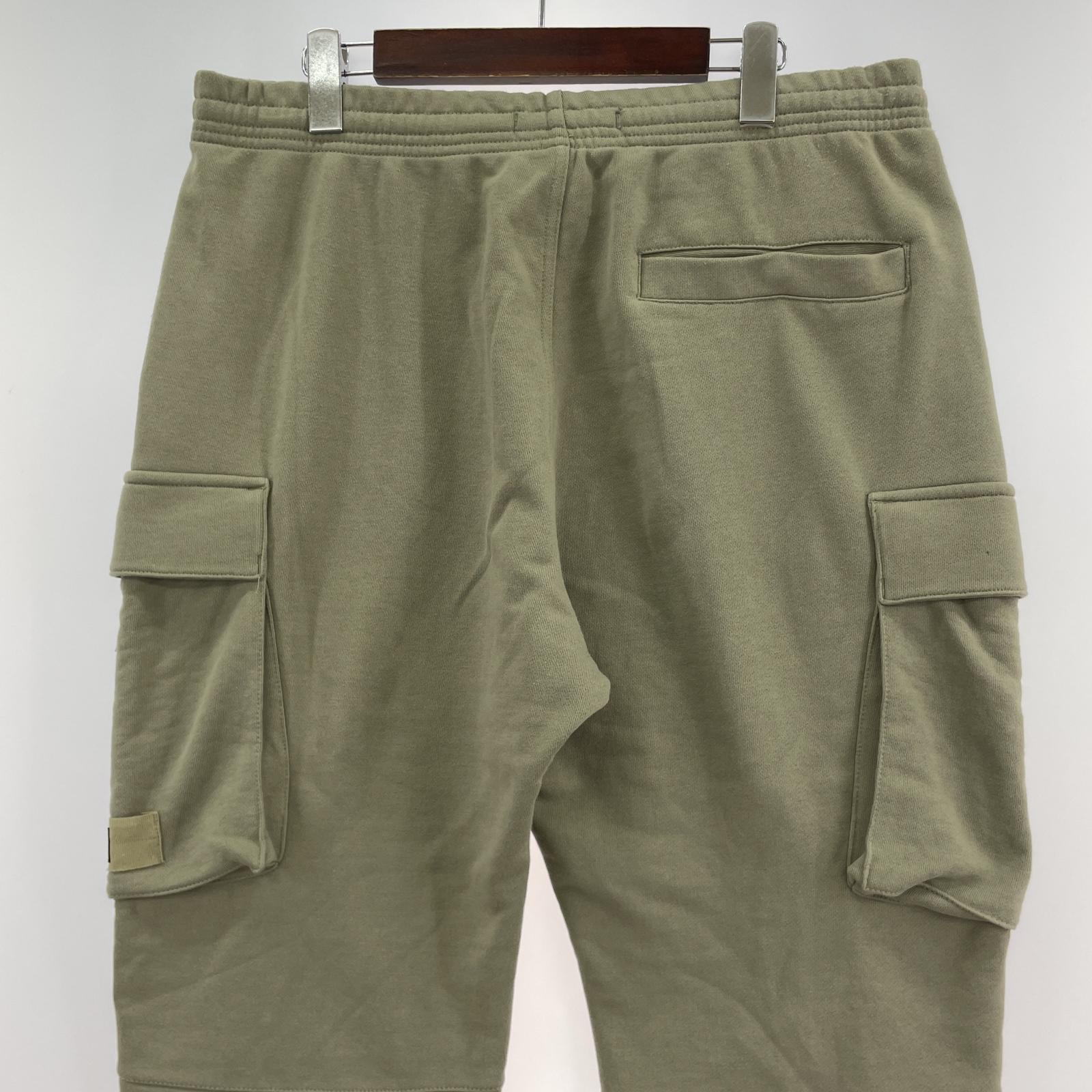 パンツ cargo pocket sweat pant M カーキ