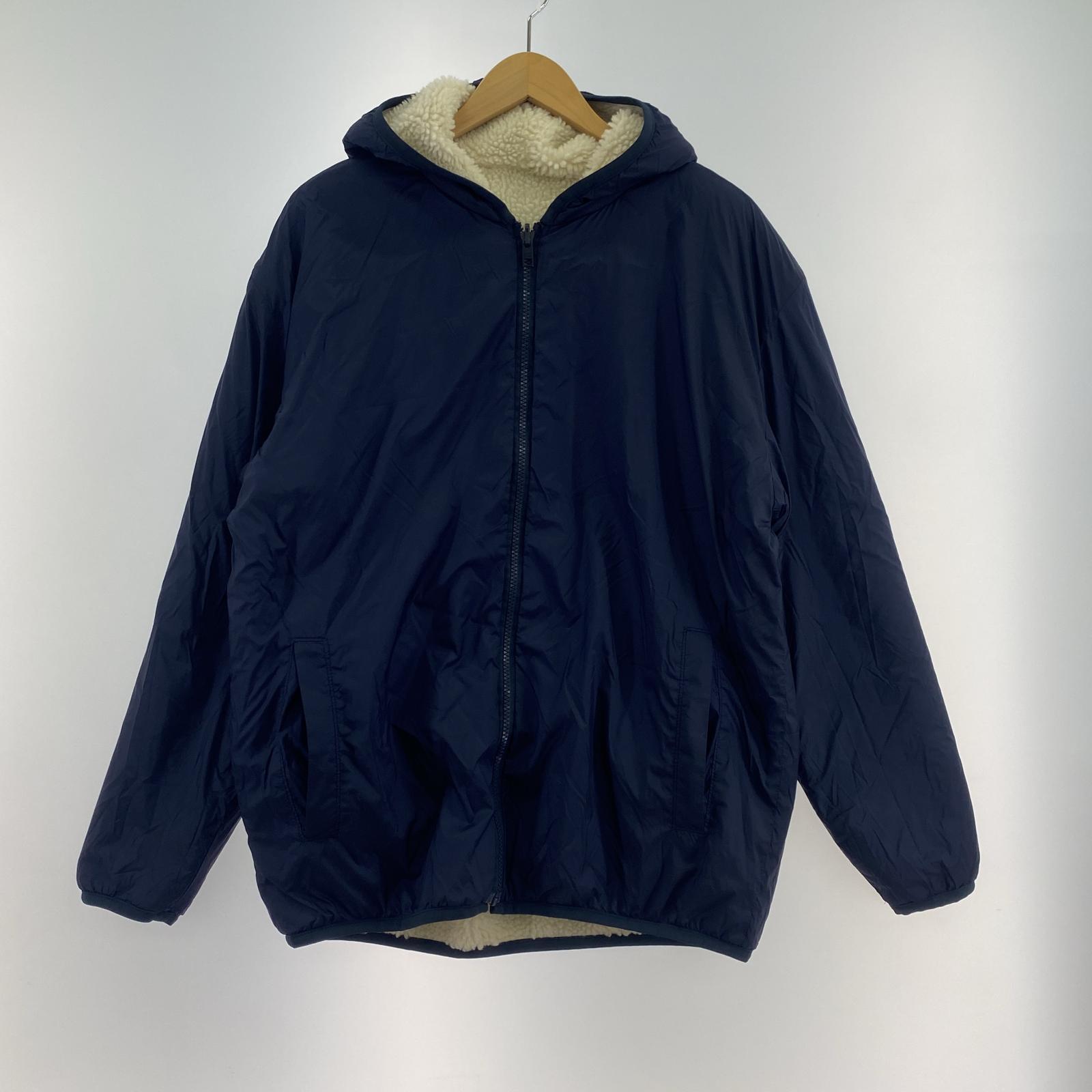 ジャケット リバーシブル フリースジャケット 白 (L) L