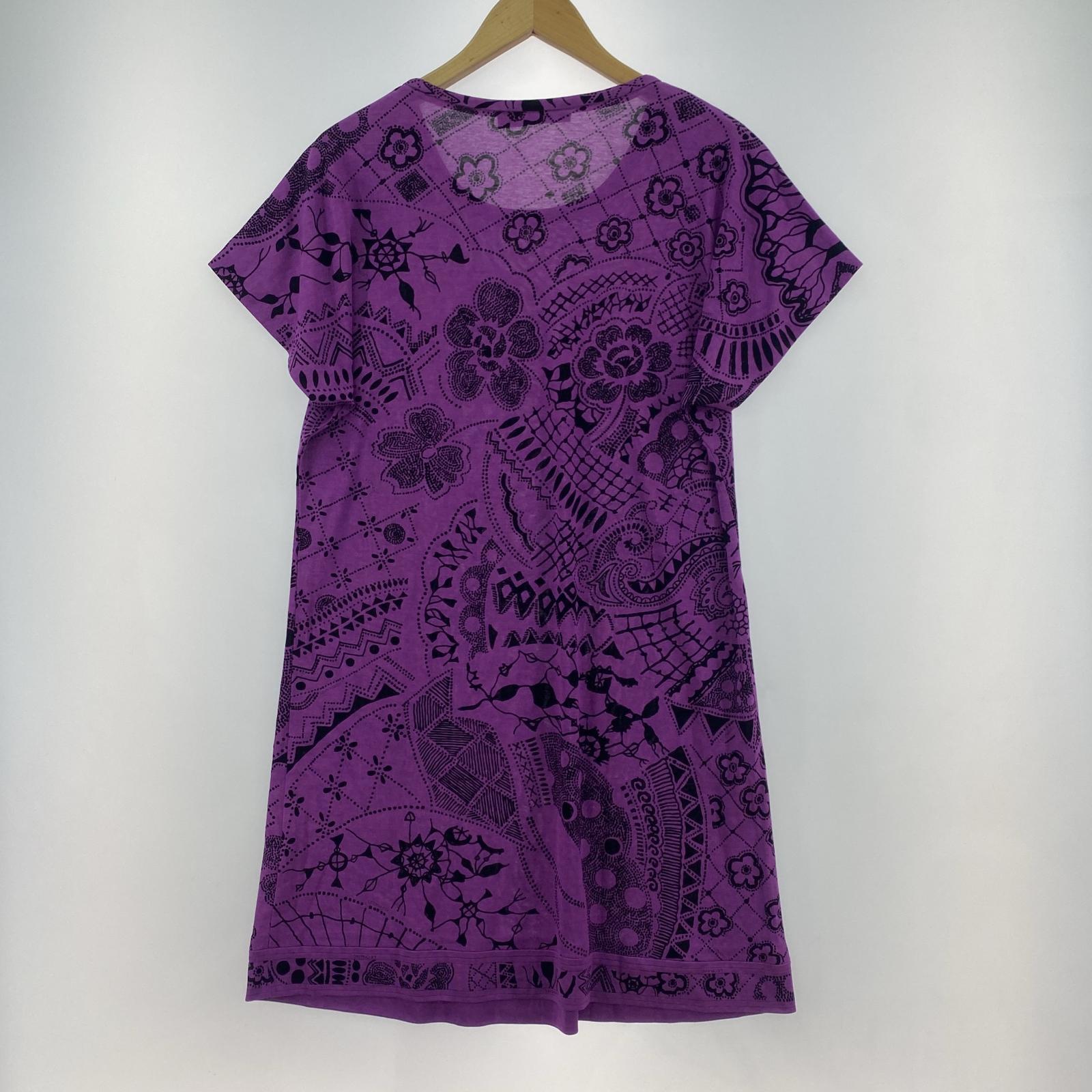半袖Tシャツ ワンピース 紫 40 パープル