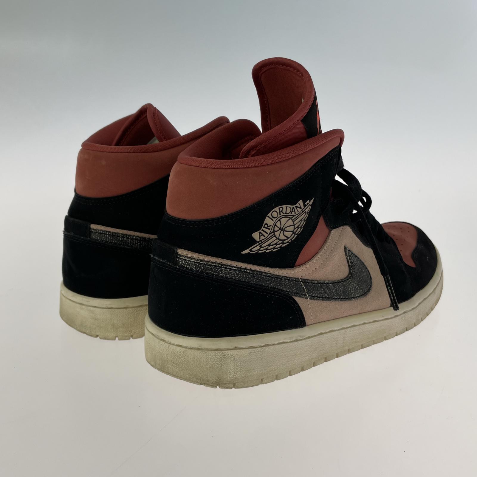 スニーカー WMNS AIR JORDAN 1 MID 28.5cm (US10 1/2 UK10 EU47) ブラック
