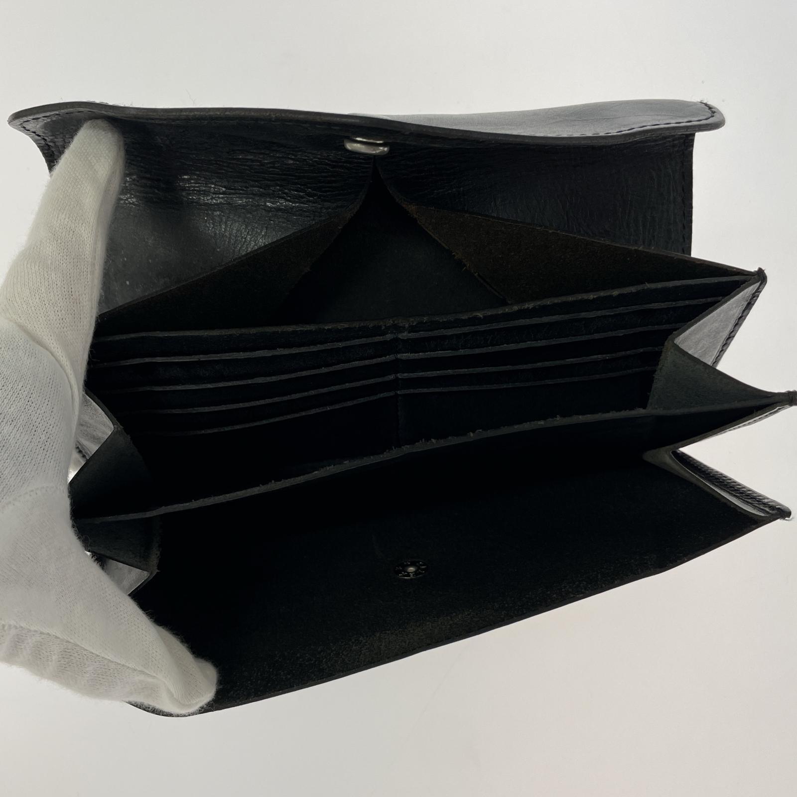 長財布 レザー BLK ブラック