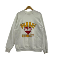 スウェット 70s-80s WOLF PURDUE MOM raglan sweat L ホワイト