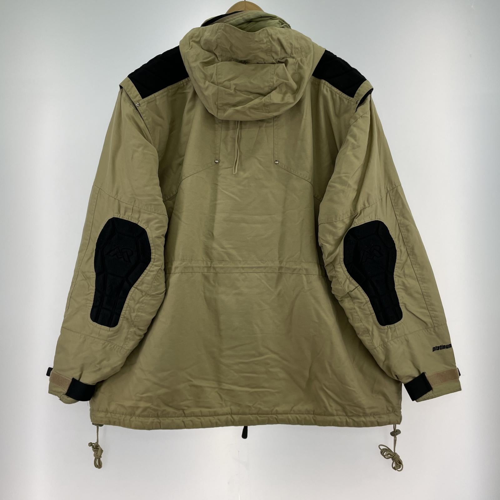 ジャケット 90s GEAR テックジャケット(XL) ベージュ ベージュ