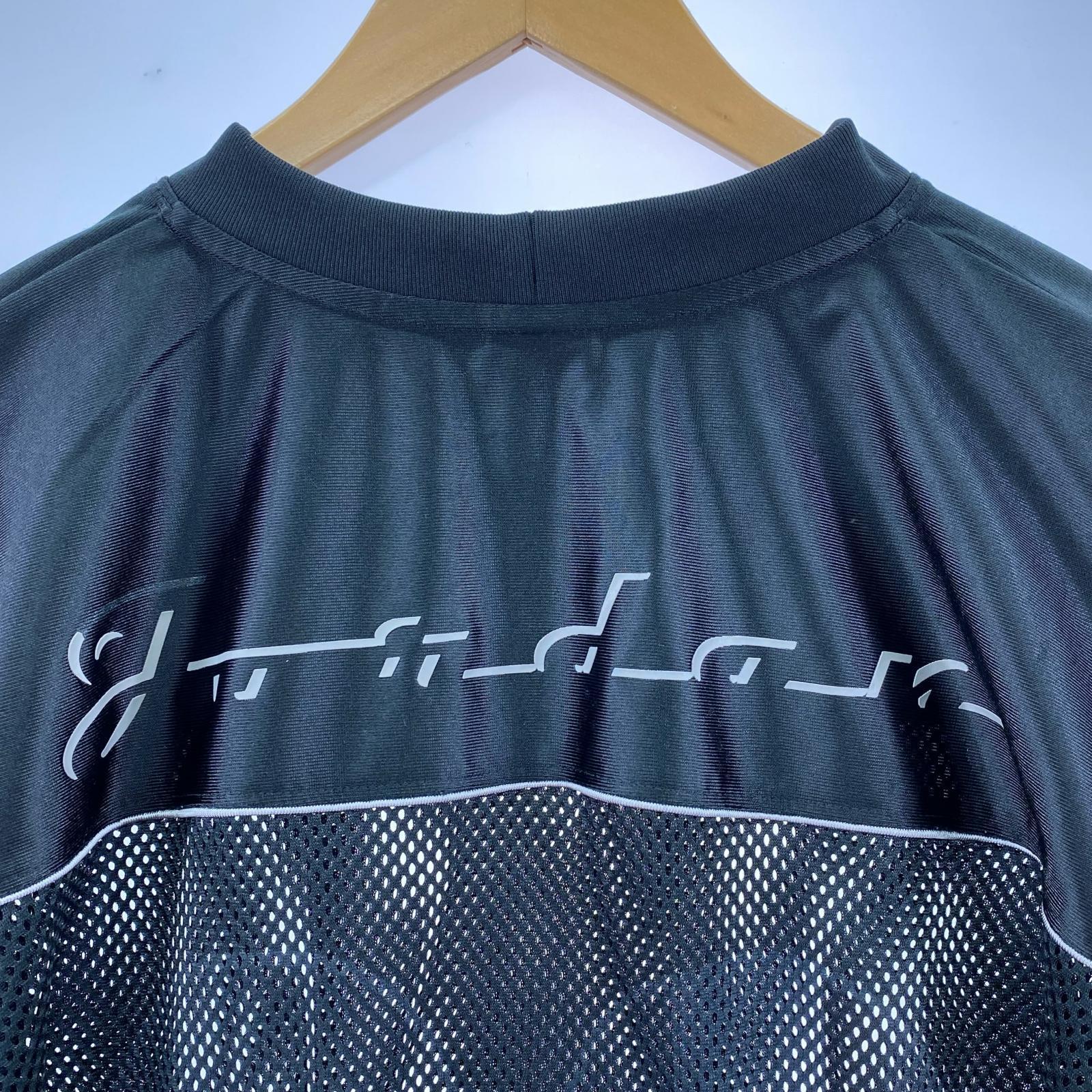 半袖Tシャツ メッシュカットソー (L) 黒 L ブラック