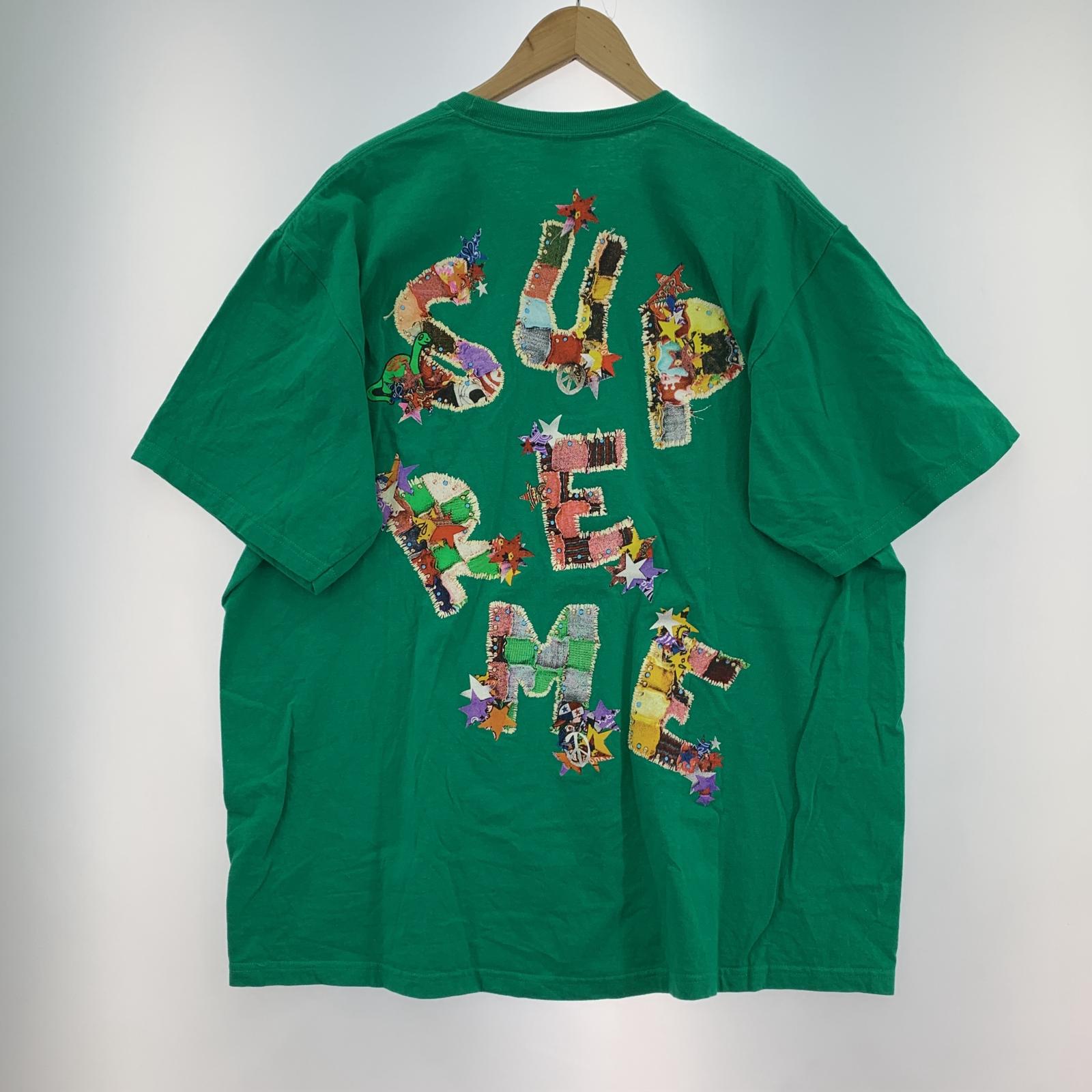 半袖Tシャツ 24SS Patchwork ロゴTee (XL)GRN グリーン