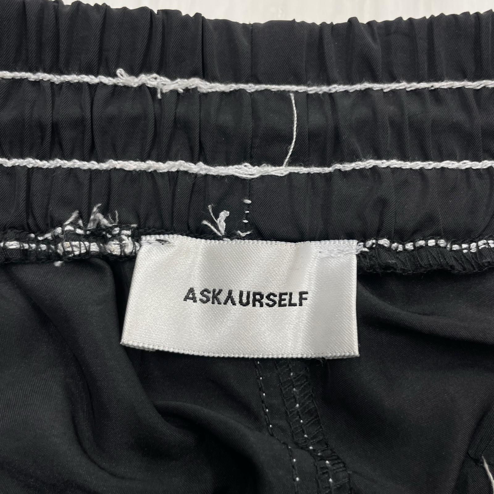パンツ ASKYURSELF ナイロンカーゴパンツ S ブラック