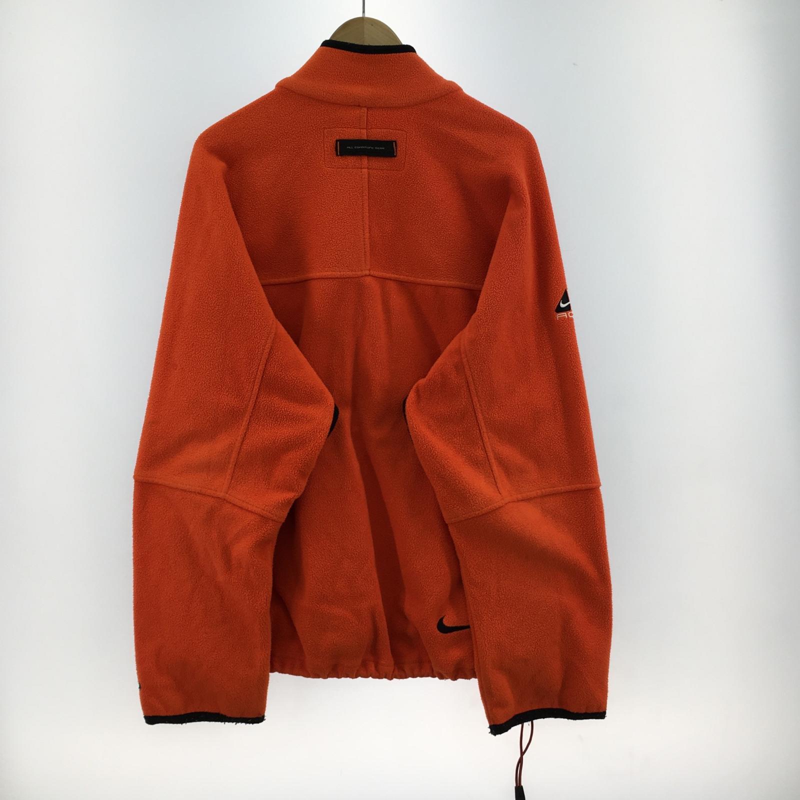ブルゾン NIKE ACG ハーフジップフリースジャケット オレンジ (M) M オレンジ