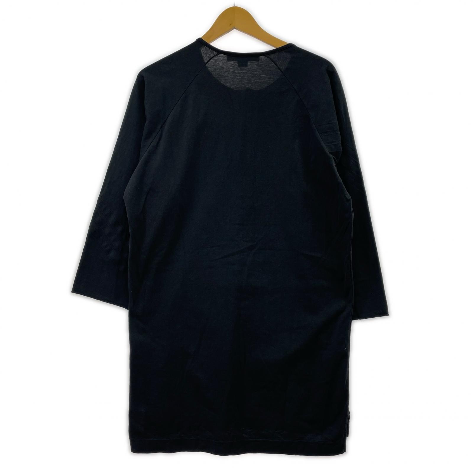 長袖Tシャツ ×adidas ヘンリーネック 七分 S ブラック