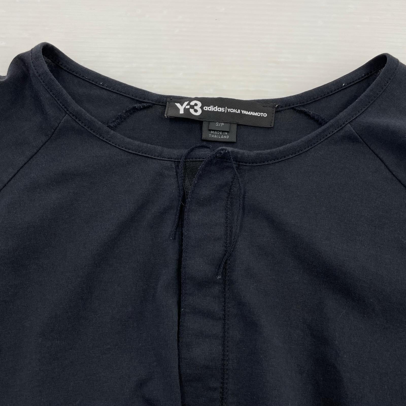 長袖Tシャツ ×adidas ヘンリーネック 七分 S ブラック