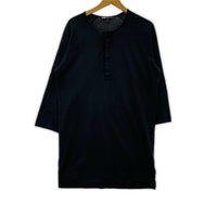 長袖Tシャツ ×adidas ヘンリーネック 七分 S ブラック