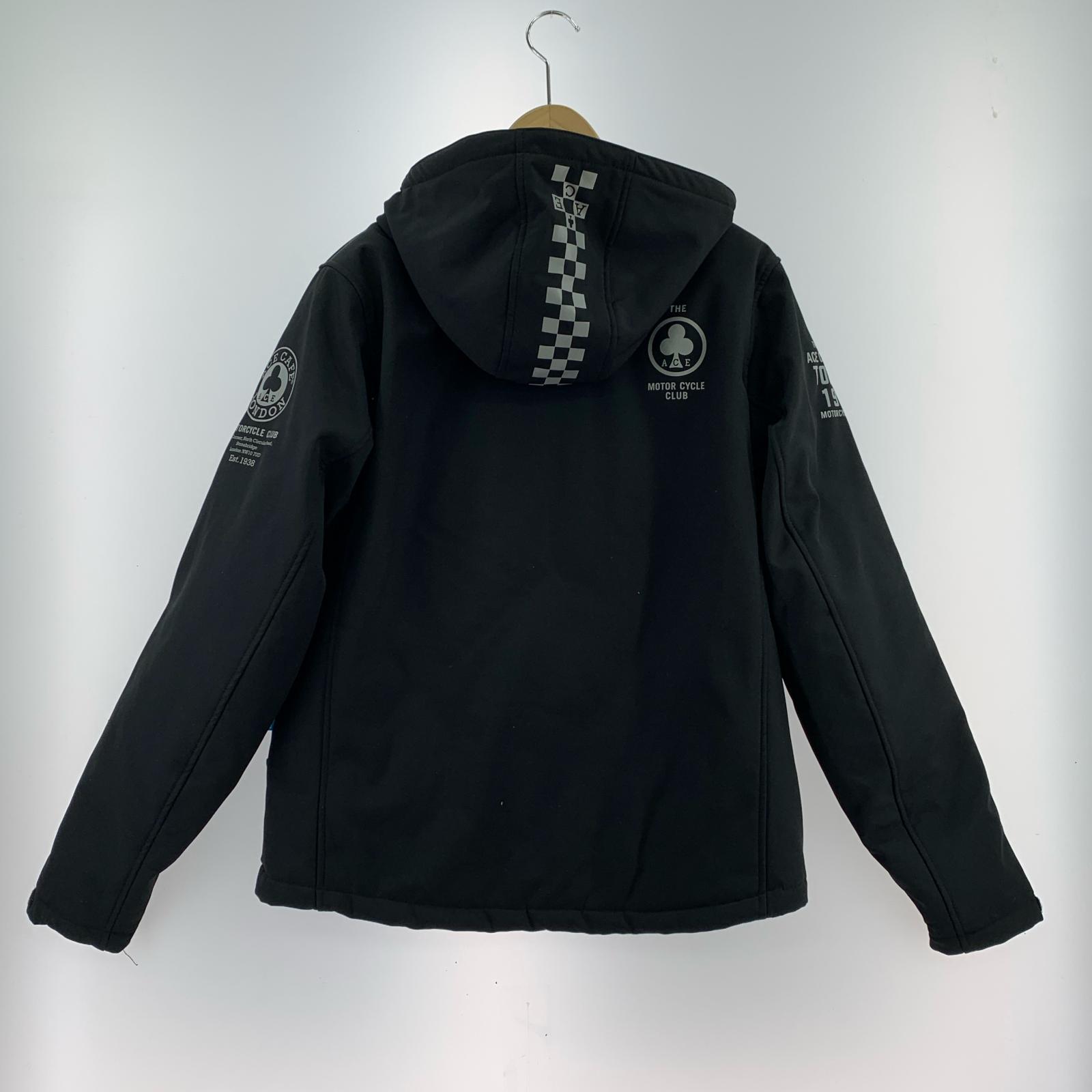 ジャケット ACE CAFE LONDON ソフトシェル ウォームジャケット l L ブラック