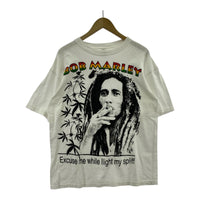 半袖Tシャツ AMERICAN FLAG ボブマーリー L ホワイト