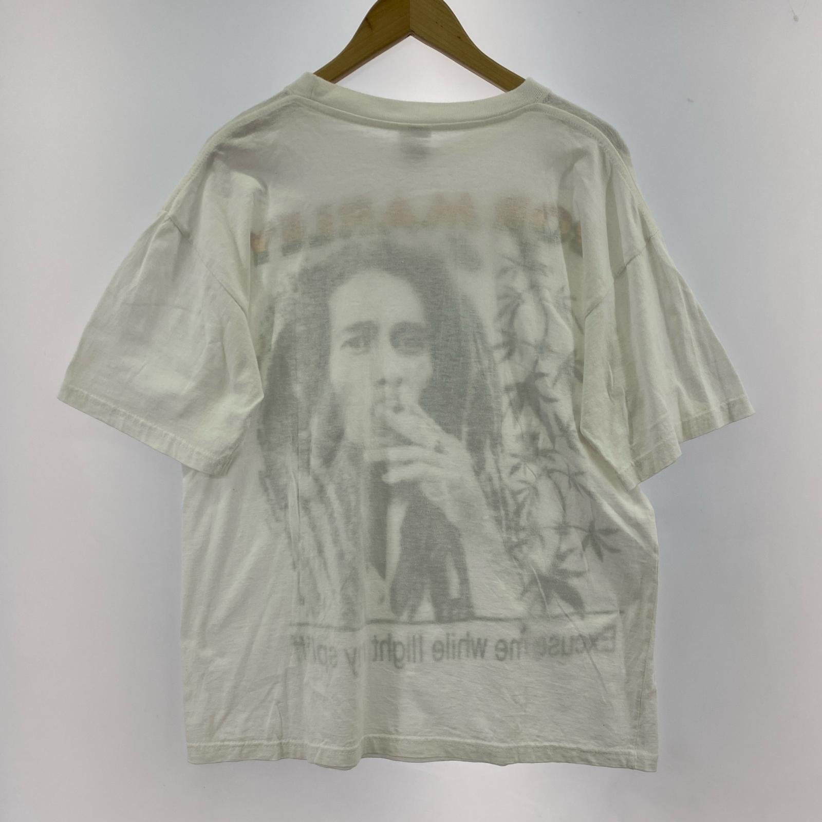 半袖Tシャツ AMERICAN FLAG ボブマーリー L ホワイト
