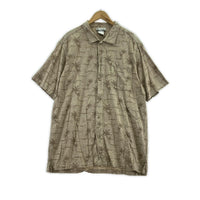 半袖シャツ アロハシャツ XXL ブラウン