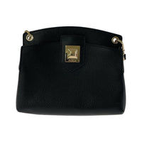 ショルダーバッグ レザーショルダーバッグ BLK ブラック