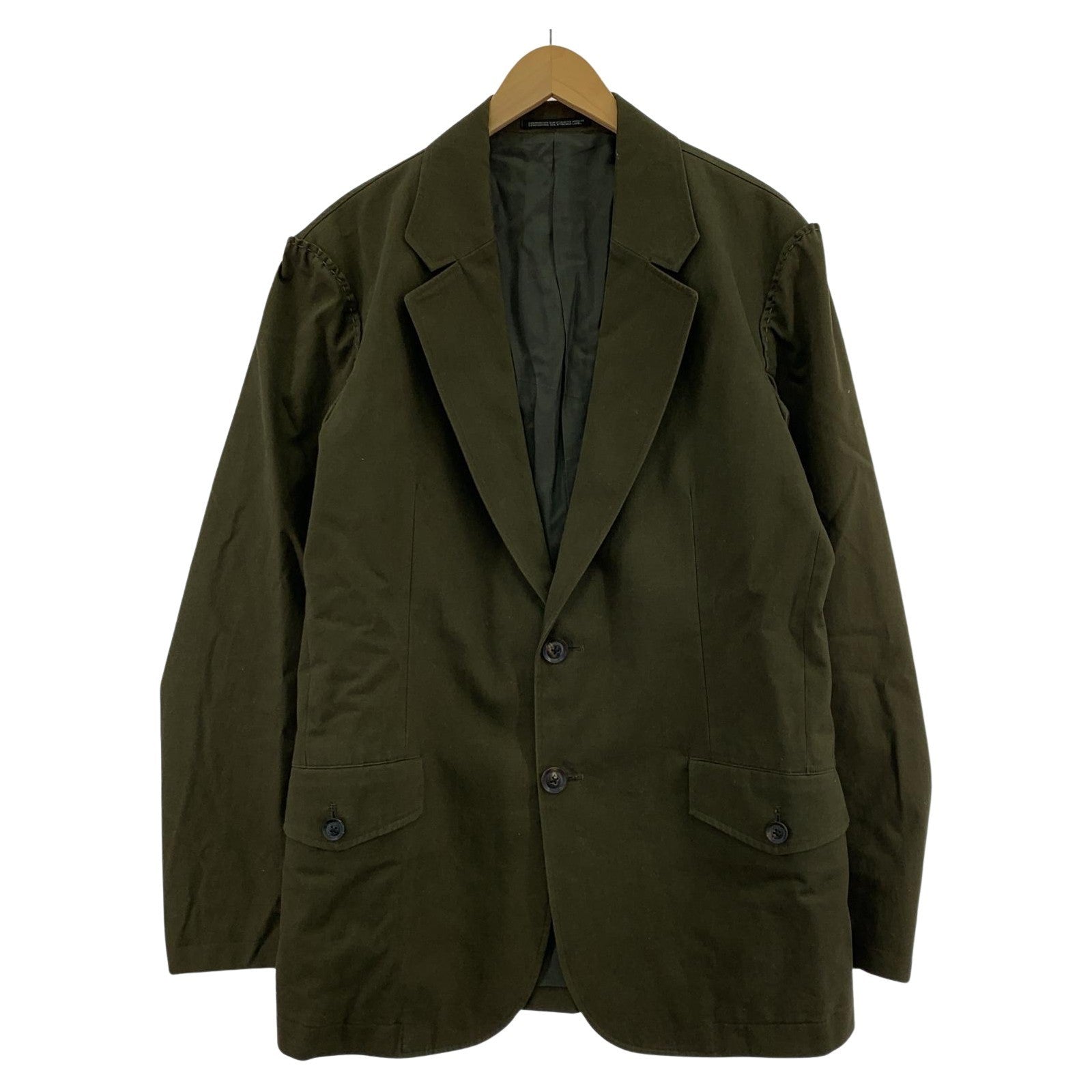 ジャケット Yohji Yamamoto 17AW カモフラ ジレドッキングジャケット 2 オリーブ HK-J14-801 2