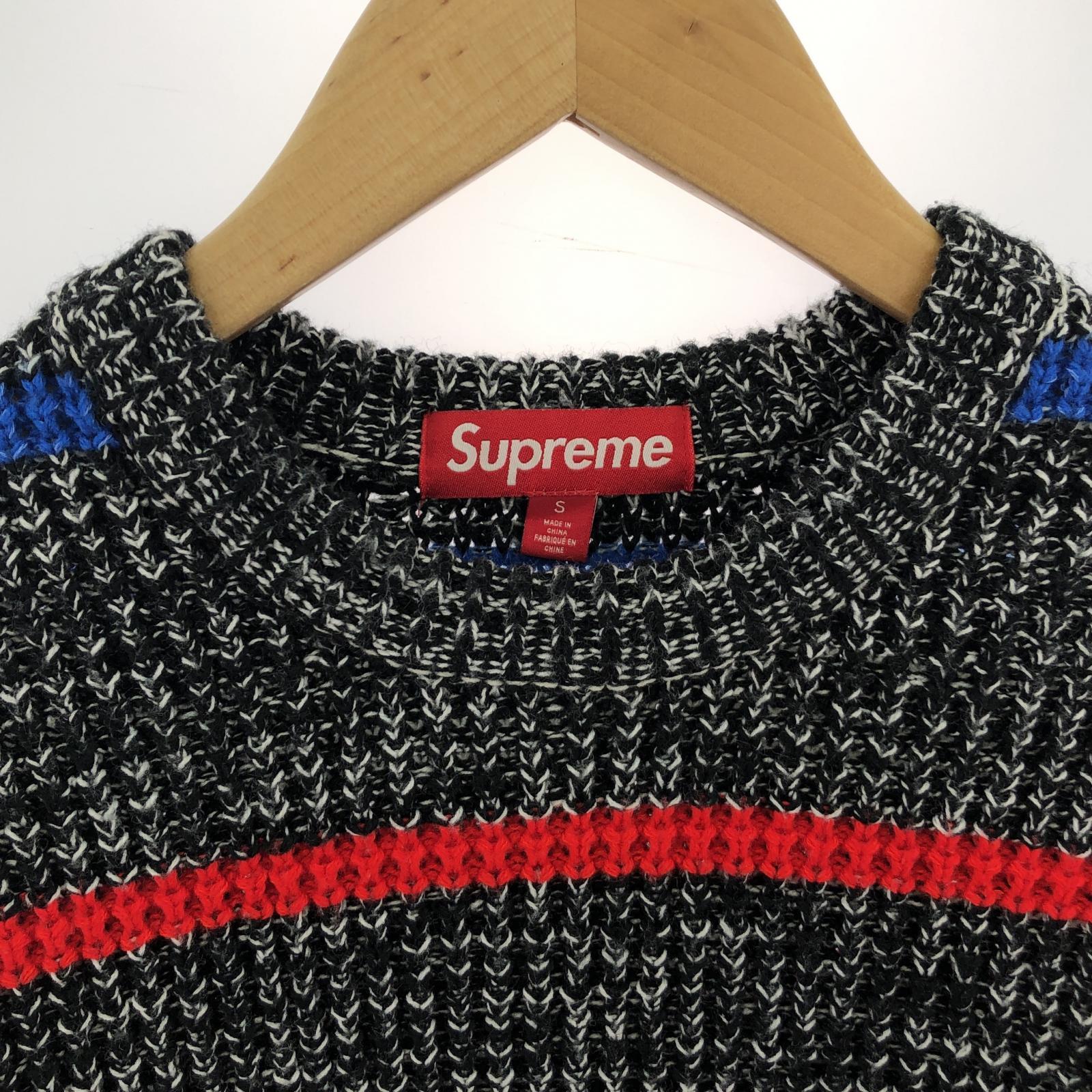 ニット 24AW waffle small box sweater (S) S ブラック