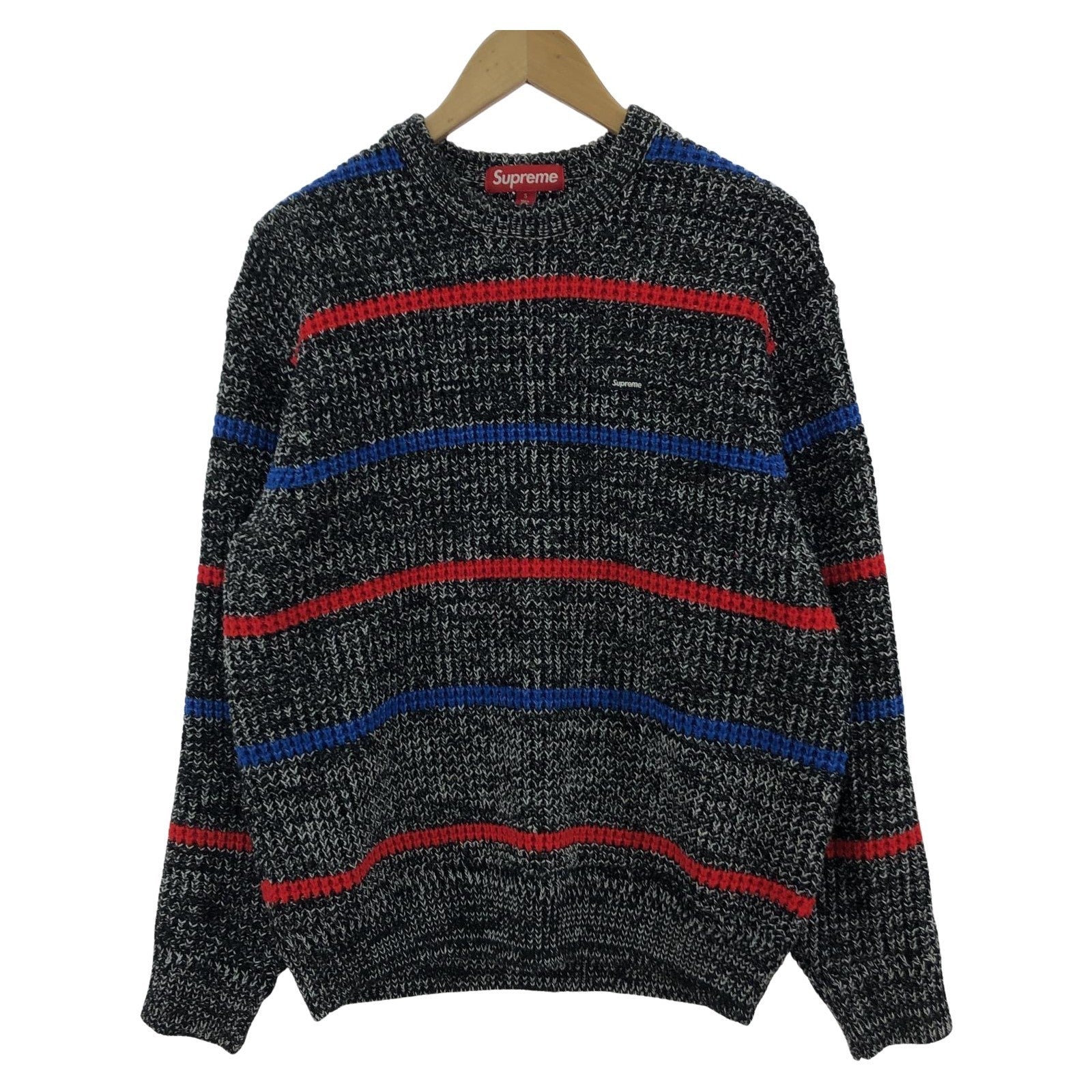 ニット 24AW waffle small box sweater (S) S ブラック