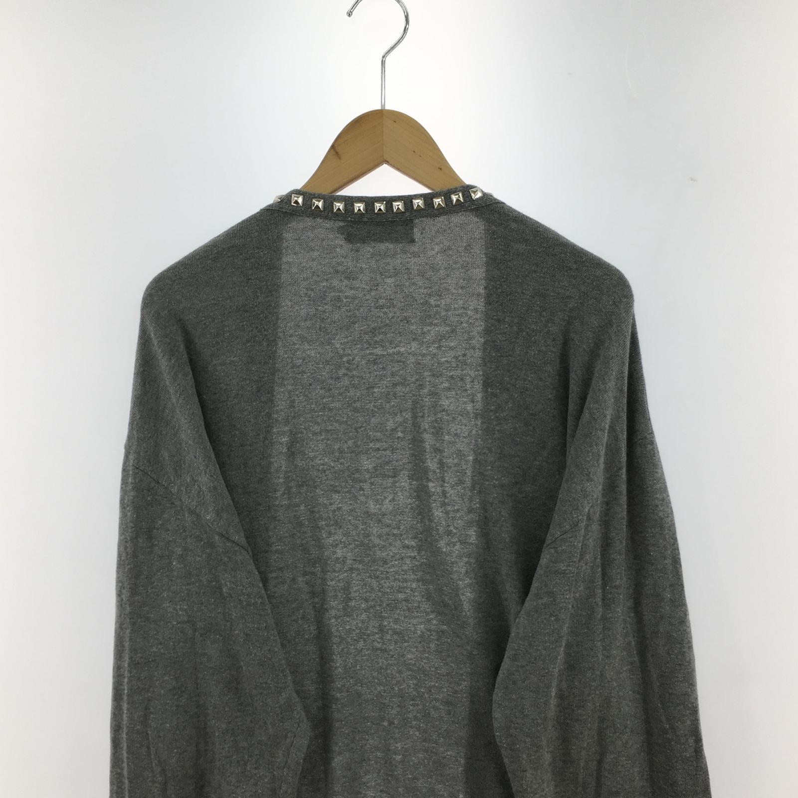 カーディガン L/Sスタッズカーディガン グレー(L) L グレー