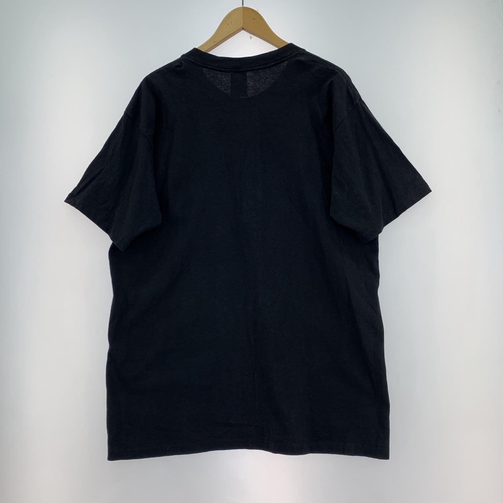 半袖Tシャツ 97年 USA製 S/S国旗プリントTee (L) L ブラック