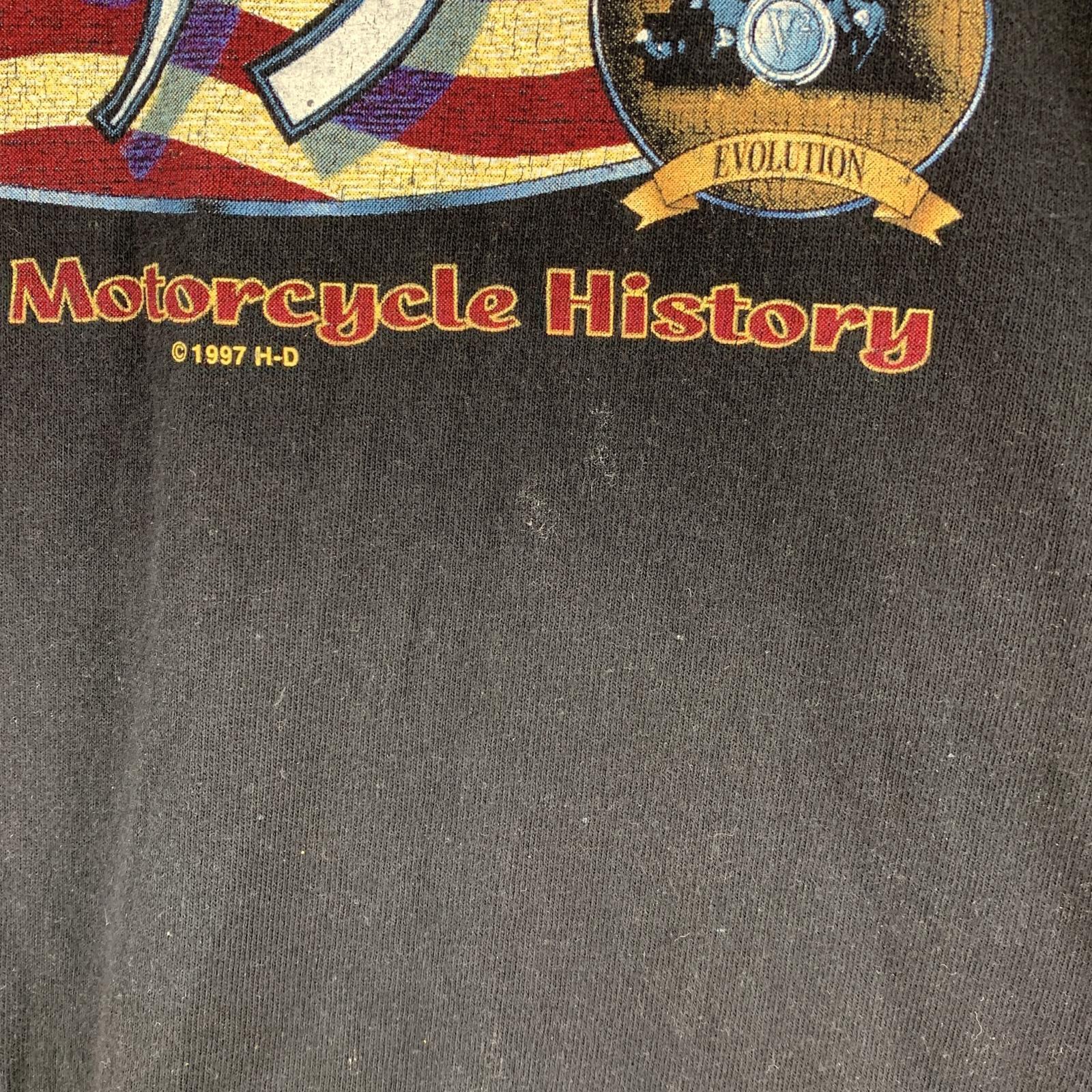 半袖Tシャツ 97年 USA製 S/S国旗プリントTee (L) L ブラック
