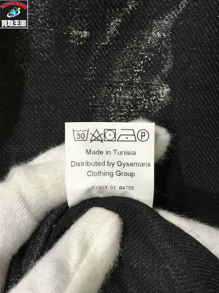 デニムジャケット 23AW WODE ブリーチ加工デニムジャケット (S)