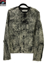 デニムジャケット 23AW WODE ブリーチ加工デニムジャケット (S)