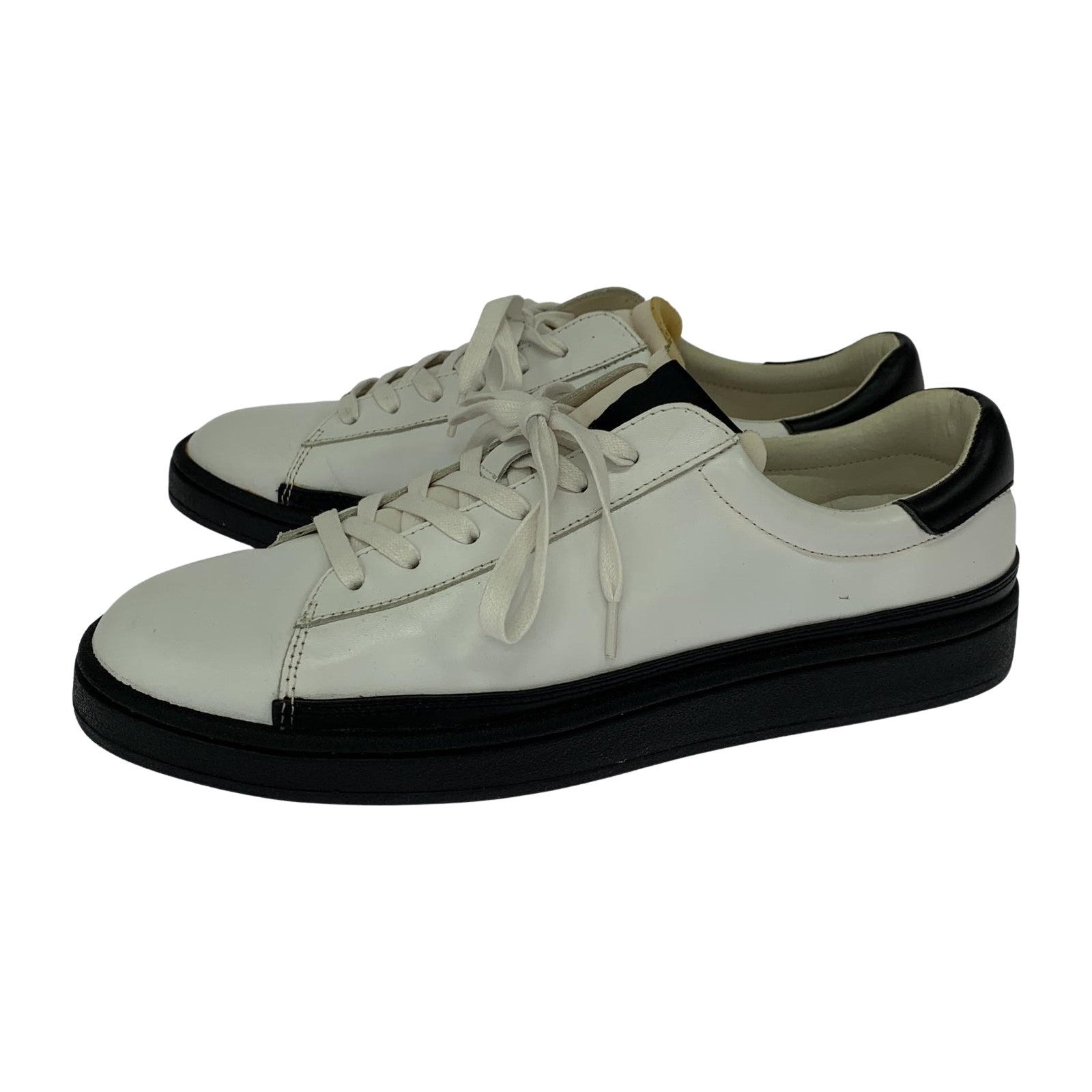 スニーカー LEATHER SNEAKERS 白 (9 1/2) ホワイト