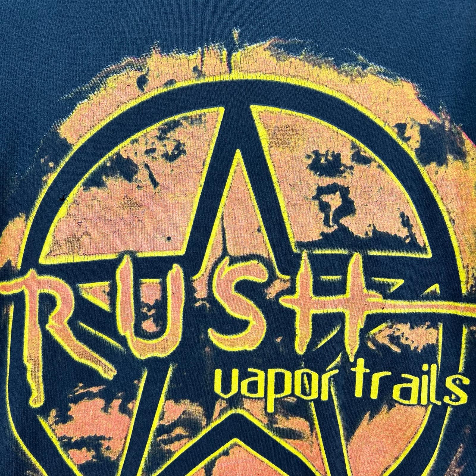 半袖Tシャツ 02s RUSH VAPOR TRAILS 2002 バンドTee XL 黒 ブラック