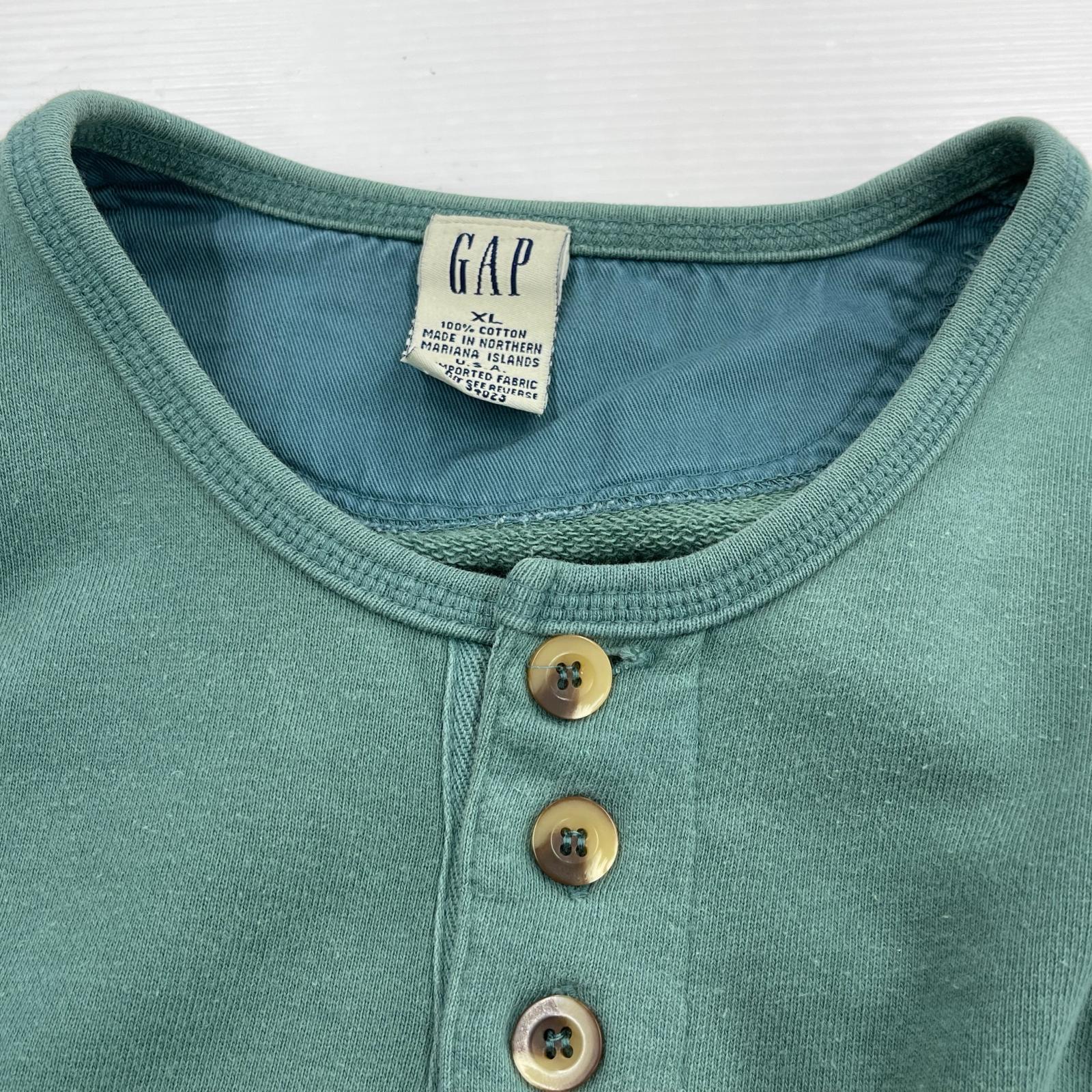長袖Tシャツ オールド 緑 XL グリーン